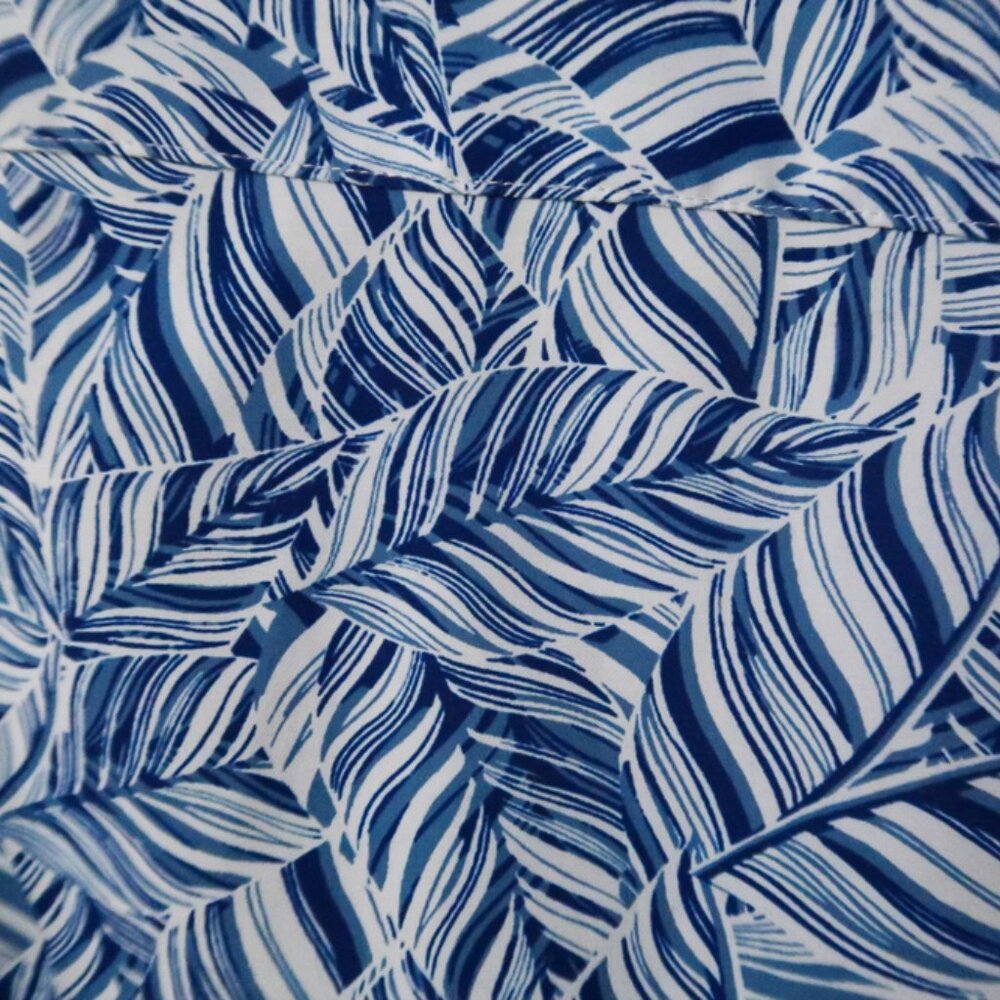 Johnston & Murphy Tropical Blue Pocket Stretch Camp Shirt (XL) OMG! Flawless! 🌴